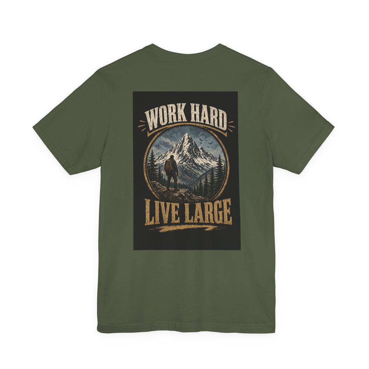 Work Hard Live Large — Camping Tee