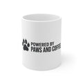 Powered By Paws And Coffee. — Coffee Mug