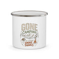 Gone Camping Try Sending Smoke Signals — Enamel Camp Mug