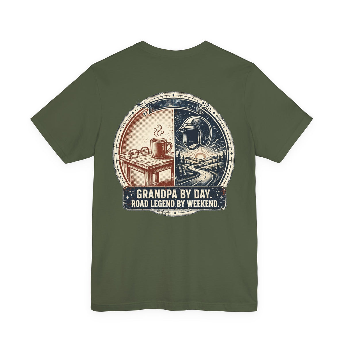 Grandpa by Day, Road Legend by Weekend — Biker Tee