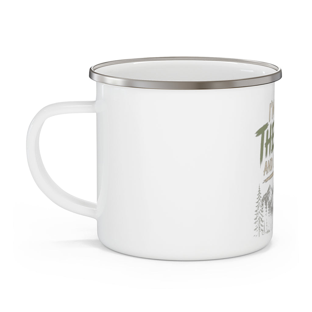 I'm Off the Grid and Loving It — Enamel Camp Mug