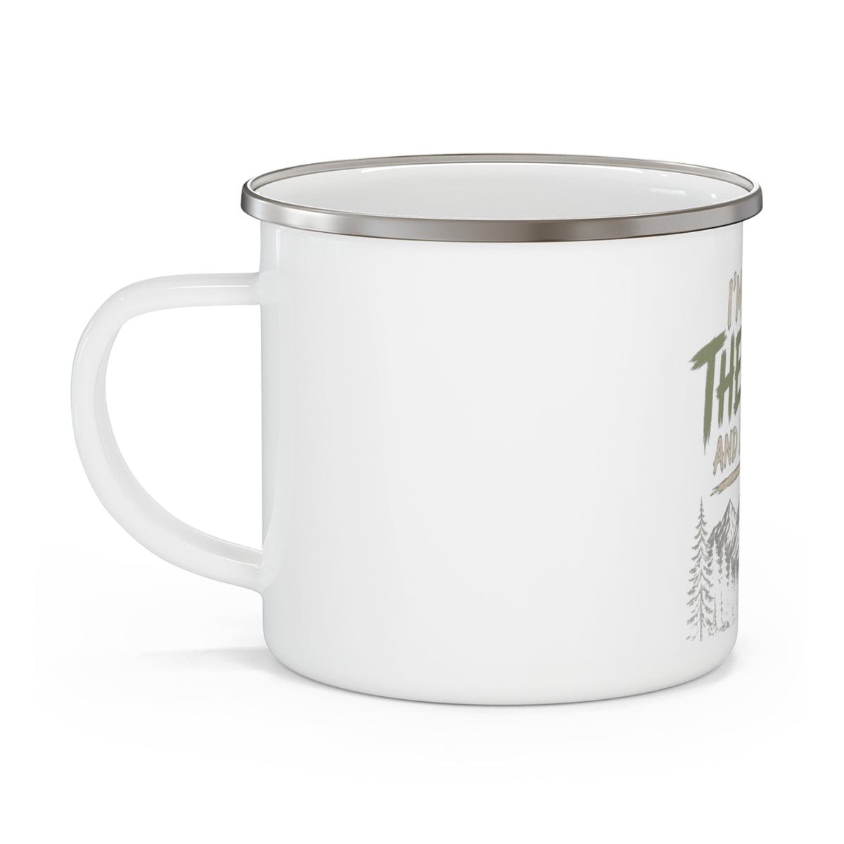 I'm Off the Grid and Loving It — Enamel Camp Mug