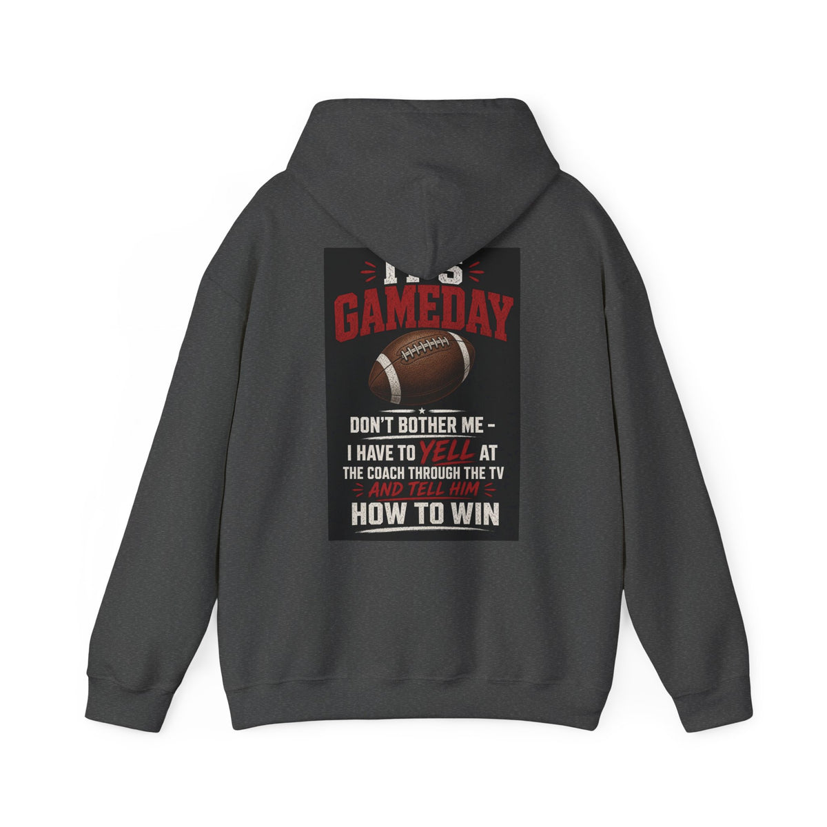 It's Gameday — Don't Bother Me, I Have to Yell at the Coach Through the TV — Funny Dad Hoodie