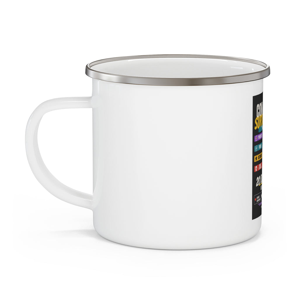 Con Season Survival Mode — Enamel Camp Mug
