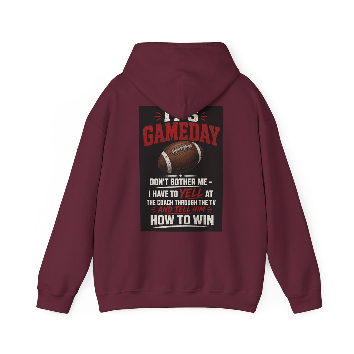 It's Gameday — Don't Bother Me, I Have to Yell at the Coach Through the TV — Funny Dad Hoodie
