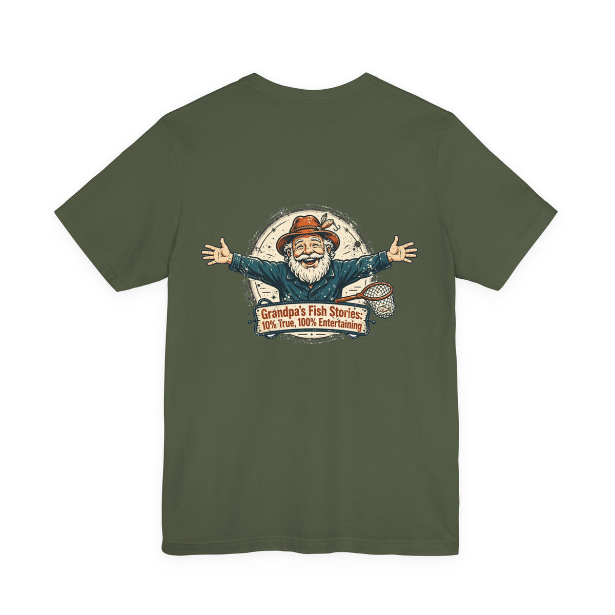 Grandpa's Fish Stories: 10% True, 100% Entertaining — Fishing Tee