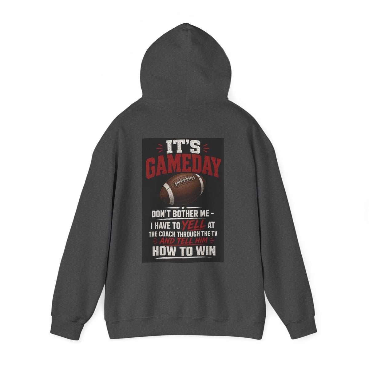 It's Gameday — Don't Bother Me, I Have to Yell at the Coach Through the TV — Funny Dad Hoodie