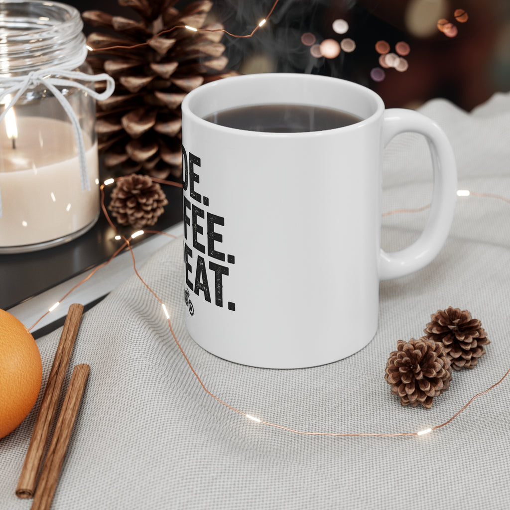 Ride. Coffee. Repeat. — Coffee Mug