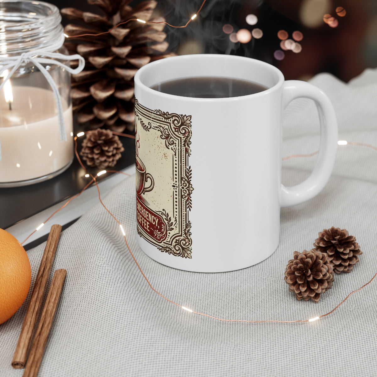 In Case of Emergency, Apply Coffee — Coffee Mug