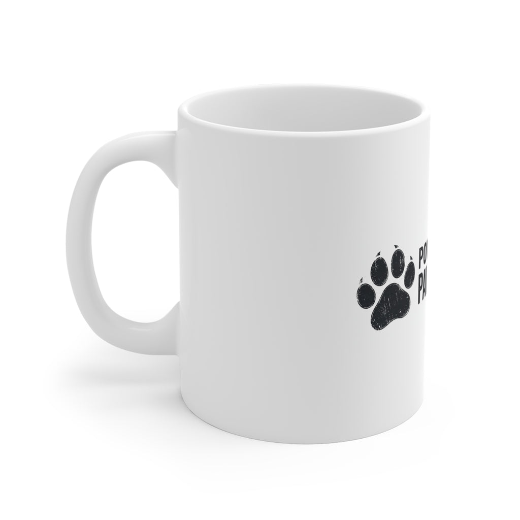 Powered By Paws And Coffee. — Coffee Mug