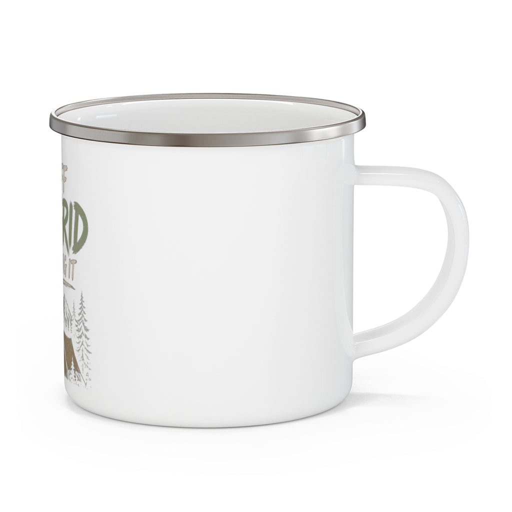 I'm Off the Grid and Loving It — Enamel Camp Mug