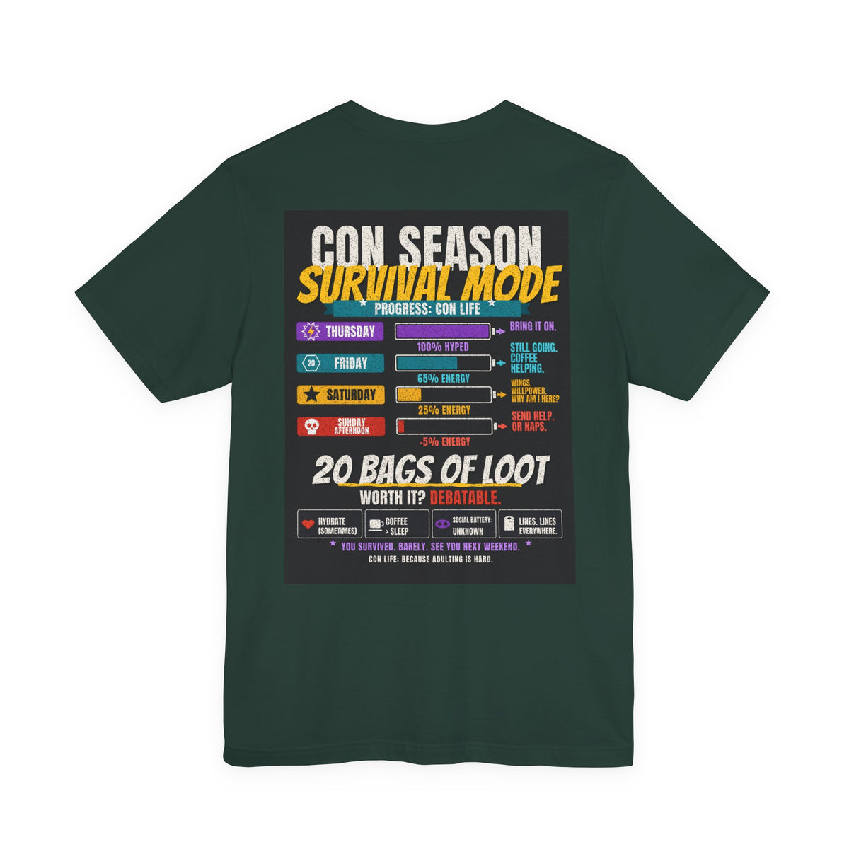 Back of shirt - main design