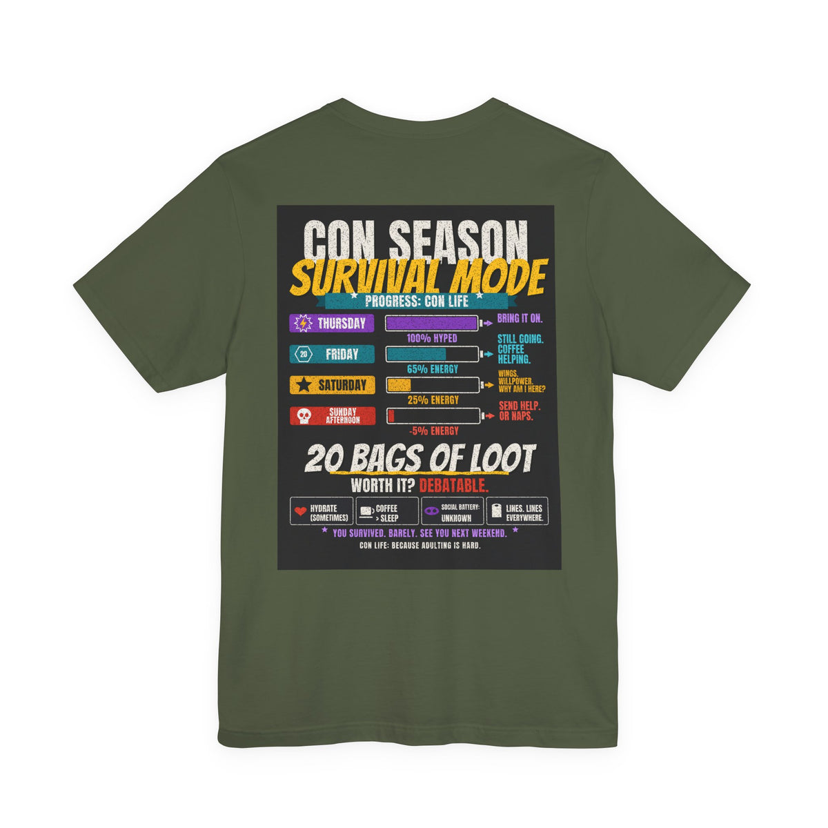 Back of shirt - main design