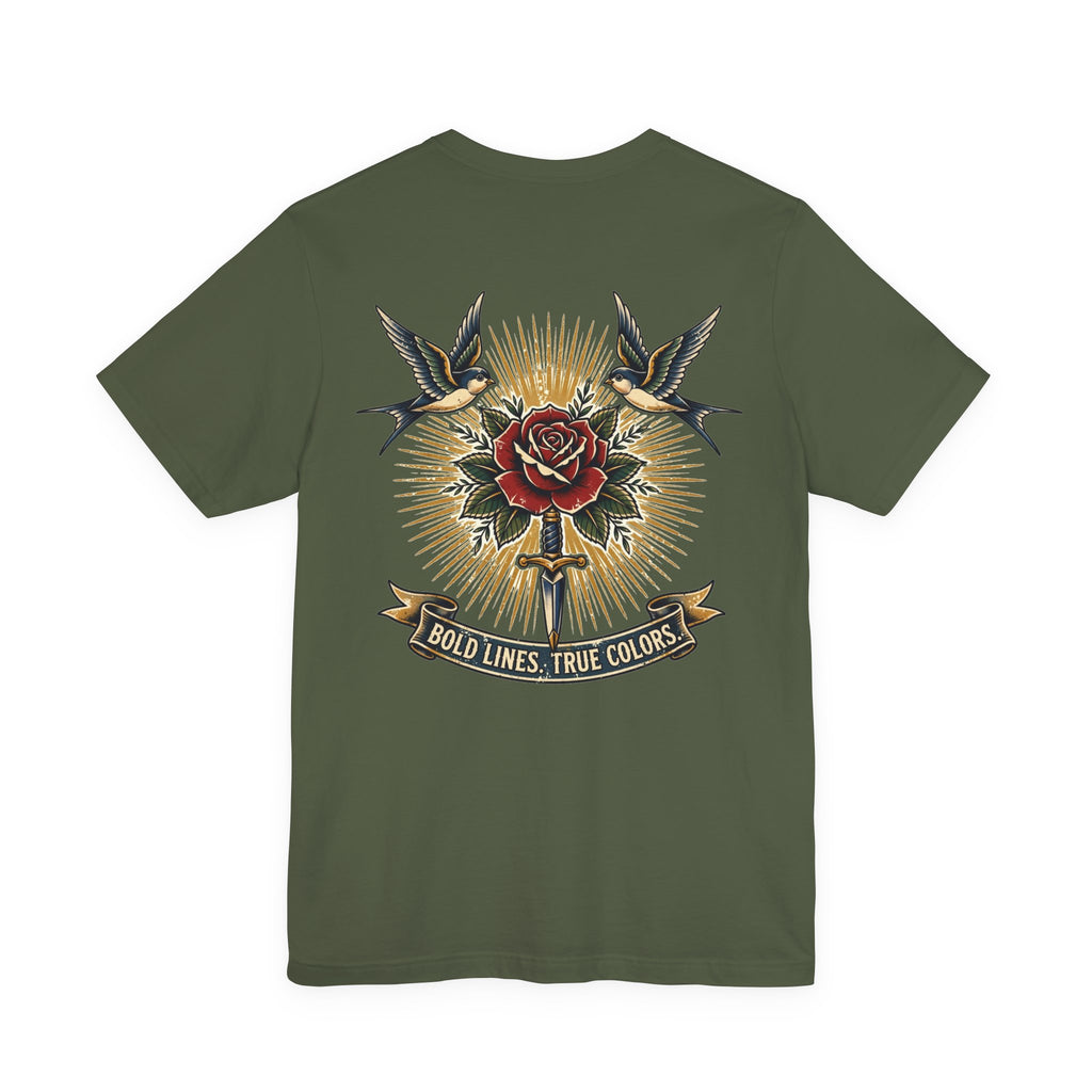 Bold Lines. True Colors. — Tattoo Tee