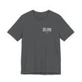 Front of shirt - small Delano Ink logo on the chest