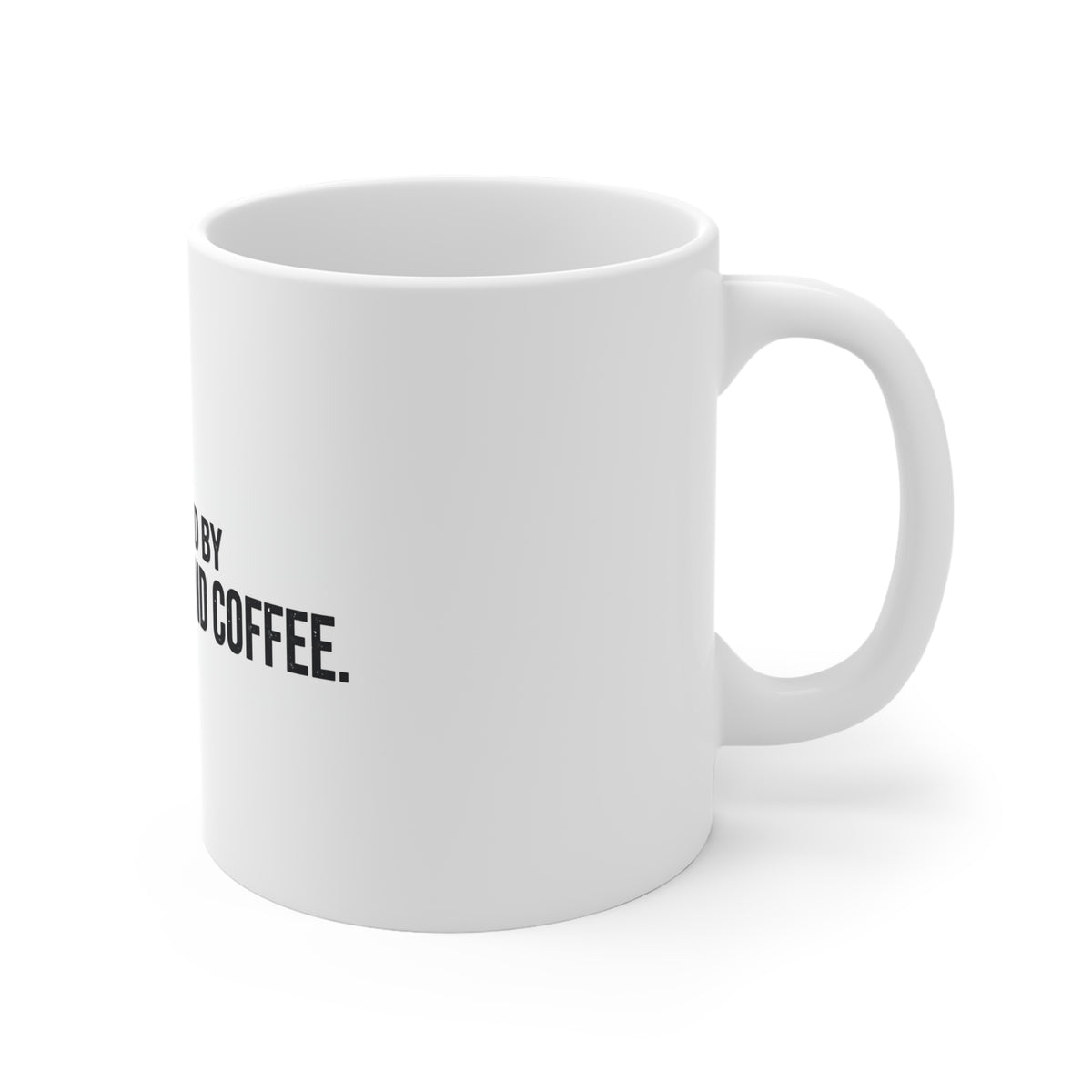 Powered By Paws And Coffee. — Coffee Mug